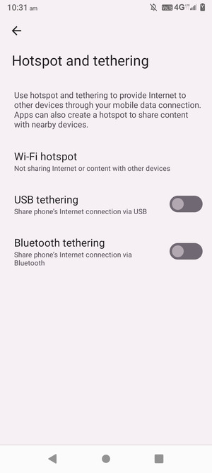 Select Wi-Fi hotspot