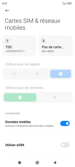 Pour changer de réseau en cas de problèmes de réseau, sélectionnez Digicel