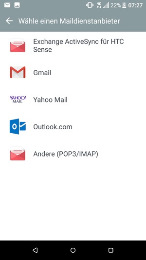 Wählen Sie Outlook.com (Hotmail)