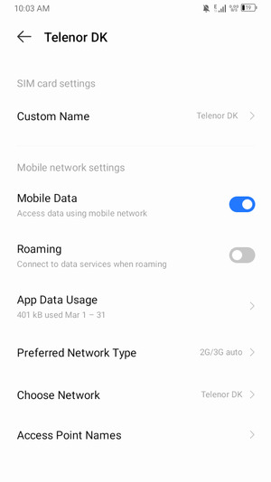 To change network if network problems occur, turn off Choose Network