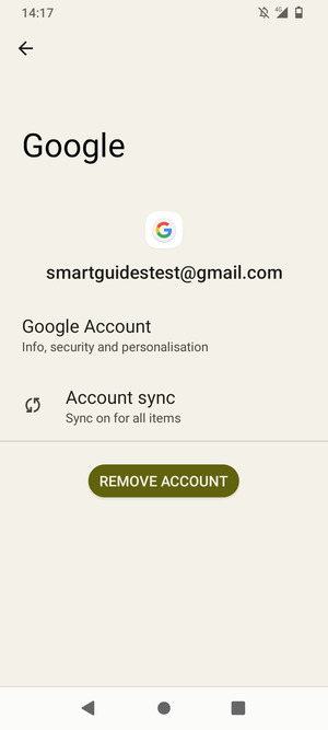 Select Account sync