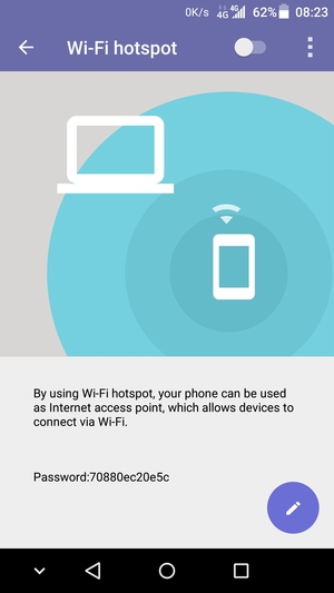 Välj Konfigurera trådlös surfzon via Wi-Fi