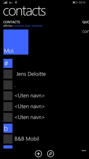 Sélectionnez le bouton du Menu