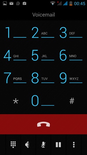 If your voicemail is calling like on this screen, your phone is set up correctly.