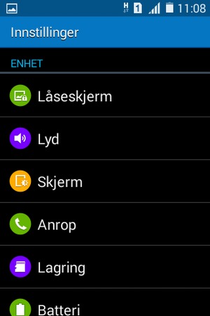 For å aktivere skjermlåsen, gå til Innstillinger-menyen og velg Låseskjerm