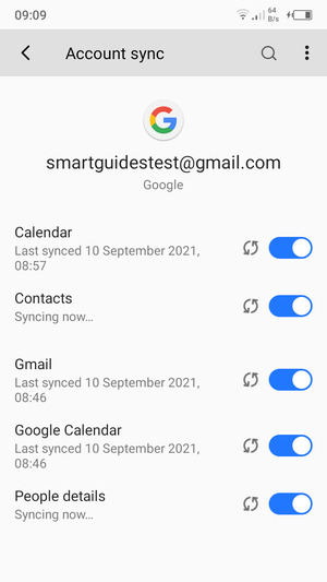 Your contacts from Google will now be synced to your Itel