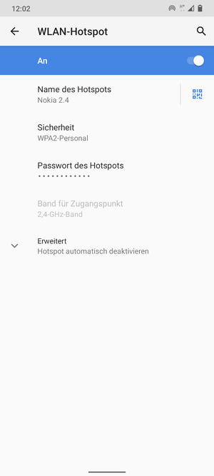 Ihr Handy ist jetzt für die Verwendung als Modem eingerichtet