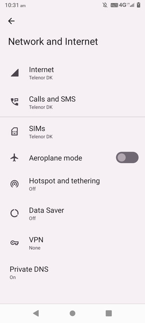 Select Hotspot and tethering