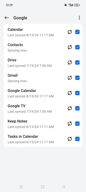 Your contacts from Google will now be synced to your Realme