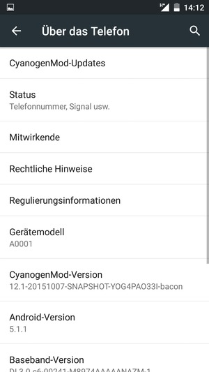 Wählen Sie CyanogenMod-Updates