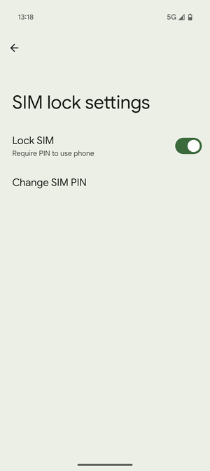 Select Change SIM PIN