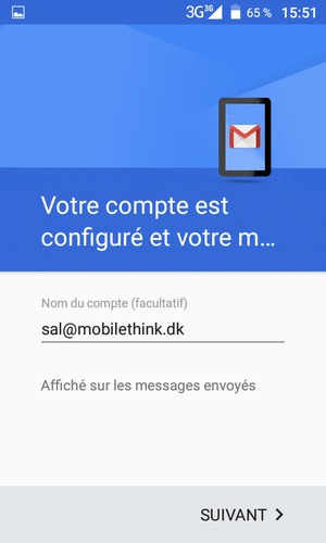 Donnez un nom à votre compte et sélectionnez SUIVANT