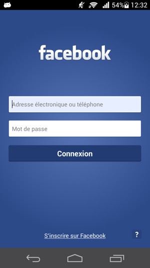 Connectez-vous à Facebook
