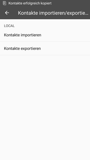 Ihre Kontakte werden in Ihrem Google Konto gespeichert und auf Ihrem Handy gespeichert, wenn Google das nächste Mal synchronisiert wird.