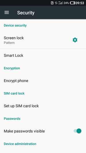 Your phone is now secure with a screen lock.