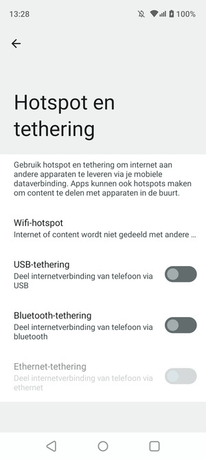 Selecteer Wifi-hotspot