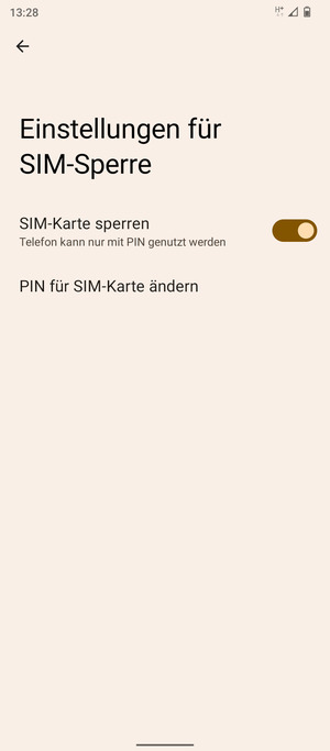 Wählen Sie Public und PIN für SIM-Karte ändern