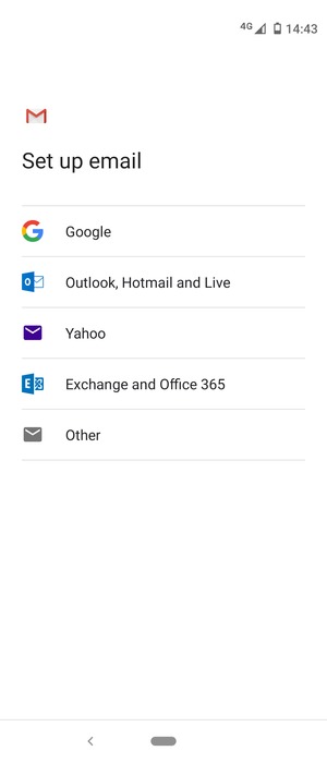 Select Outlook, Hotmail and Live
