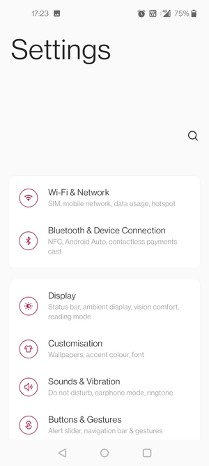 Select Wi-Fi & Network