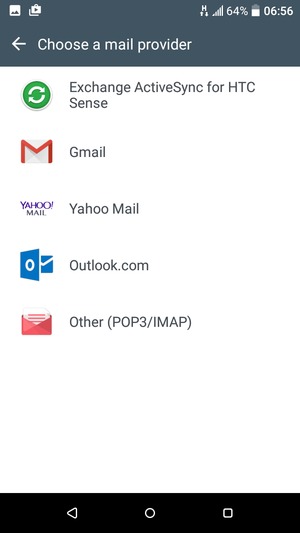 Select Outlook.com 