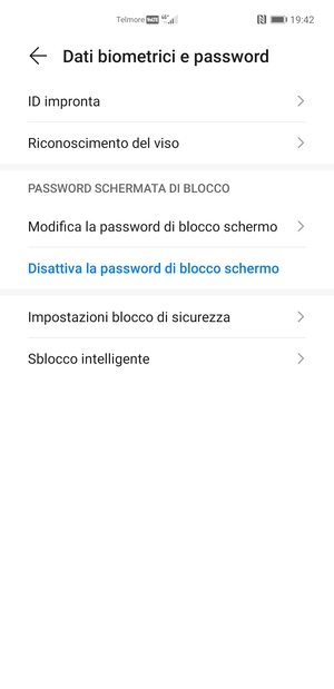 Il tuo telefono è ora protetto dal blocco schermo