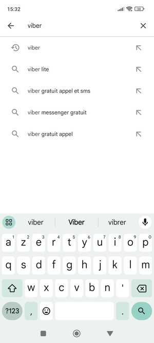 Saisissez le nom de l'appli et sélectionnez Rechercher