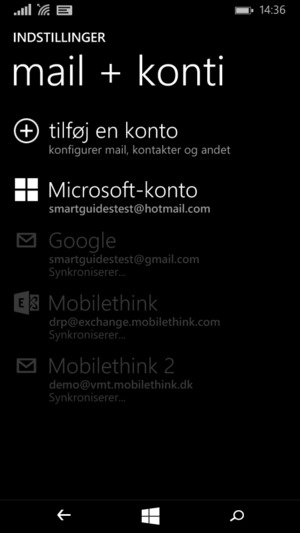 Dine kontakter fra Google vil nu blive synkroniseret til din Lumia