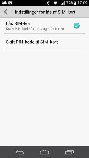 Vælg Skift PIN-kode til SIM-kort