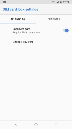 Select Tigo and Change SIM PIN
