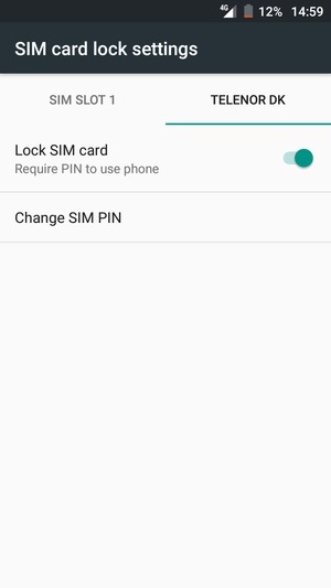 Select Gamma and  Change SIM PIN