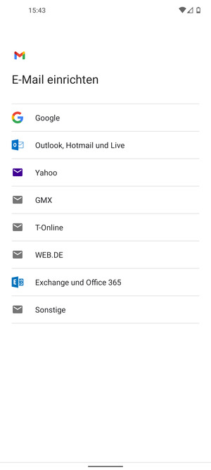 Wählen Sie Exchange und Office 365