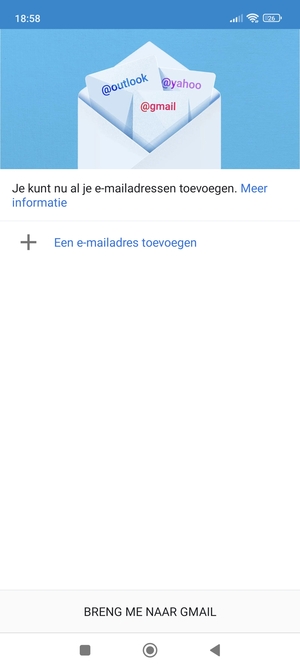 Selecteer Een e-mailadres toevoegen