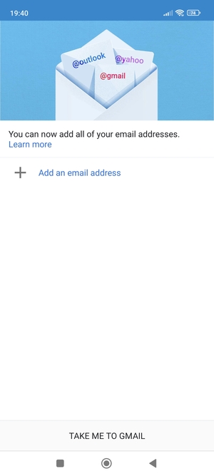 Select Add an email address