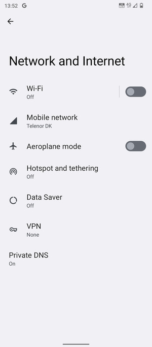 Select Hotspot and tethering