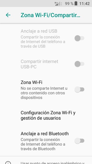 Seleccione Configuración Zona Wi-Fi y gestión de usuarios