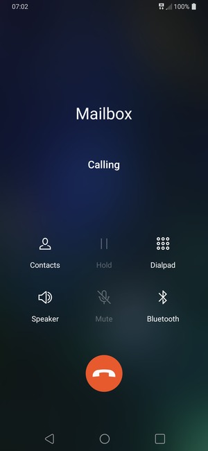 If your voicemail is calling like on this screen, your phone is set up correctly.
