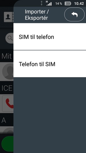 Vælg SIM til telefon