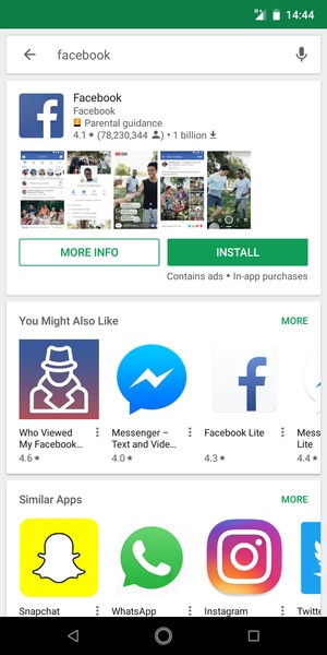Select the app