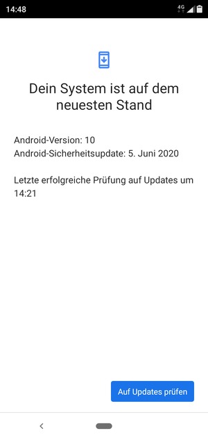 Wählen Sie Auf Updates prüfen