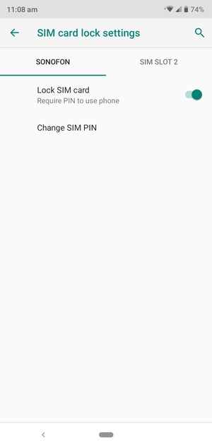 Select Tigo and Change SIM PIN