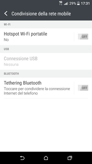 Seleziona Hotspot Wi-Fi portatile