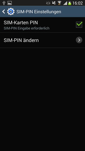 Wählen Sie SIM-PIN ändern