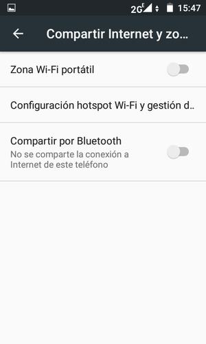 Seleccione Configuración hotspot Wi-Fi y gestión d...