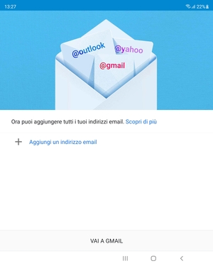 Seleziona Aggiungi un indirizzo email