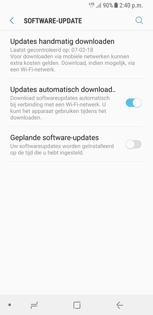 Selecteer Updates handmatig downloaden