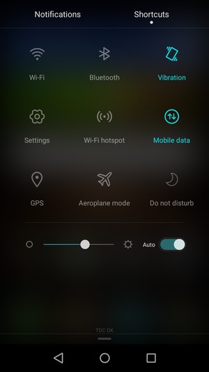 Select Vibration to change to silent mode