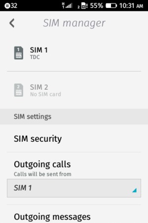 Select SIM security