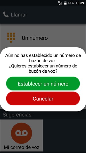 Seleccione Establecer un número