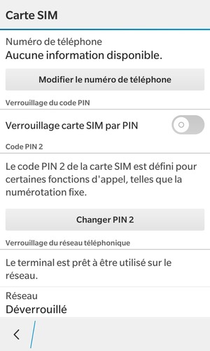 Activer Verrouilage carte SIM par PIN