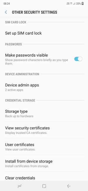 Secure Phone Samsung Galaxy M Android 8 1 Device Guides